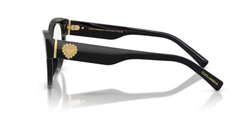 DOLCE & GABBANA DG3440 - 501 - 54 Optical frames Black Cat Eye