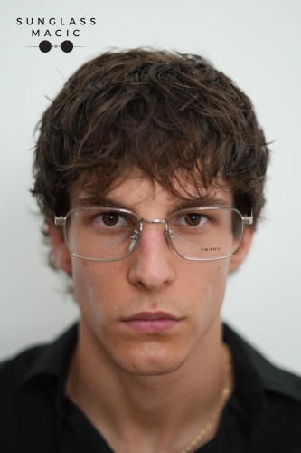 PRADA PR C50VD - 1BC1O1 - 55 Optical frames Silver Square