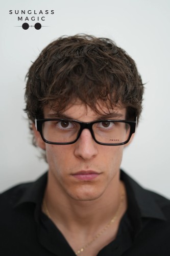 PRADA PR B09V - ​16K1O1 - ​57 Optical frames Black Square