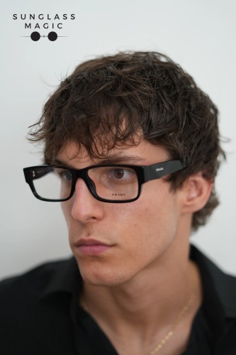 PRADA PR B09V - ​16K1O1 - ​57 Optical frames Black Square