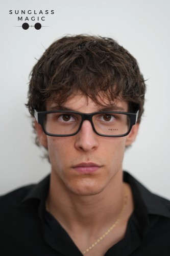 PRADA PR B09V - ​12P1O1 - ​57 Optical frames Black Square