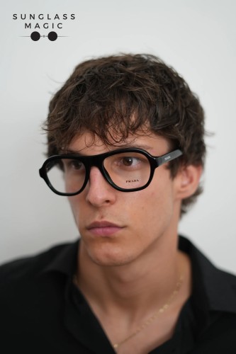 PRADA PR C12V - 16K1O1 - 54 Optical frames Black Pilot (Aviator)