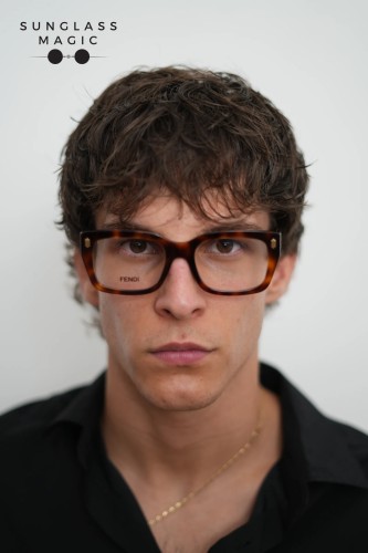 Fendi FE50094I - 053 - 52 Optical frames Havanna Square