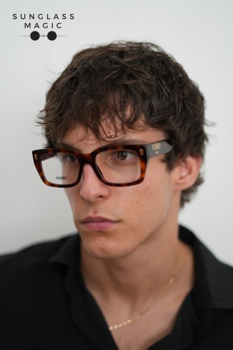 Fendi FE50094I - 053 - 52 Optical frames Havanna Square
