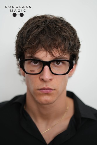 Fendi FE50123I - 001 - 53 Optical frames Black Square