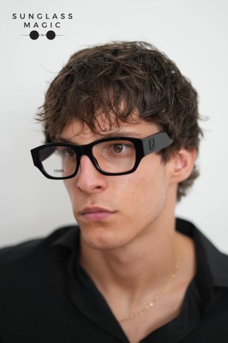 Fendi FE50123I - 001 - 53 Optical frames Black Square