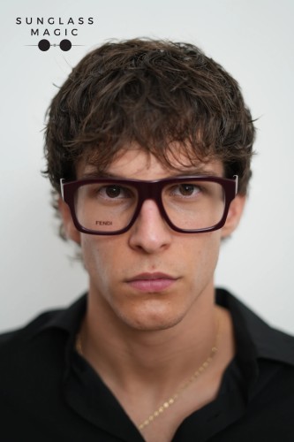 Fendi FE50113I - 069 - 53 Optical frames Red Square
