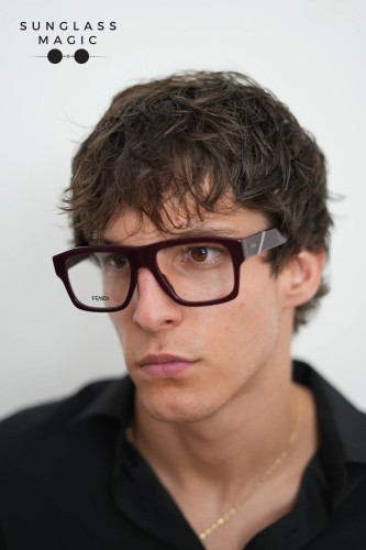 Fendi FE50113I - 069 - 53 Optical frames Red Square