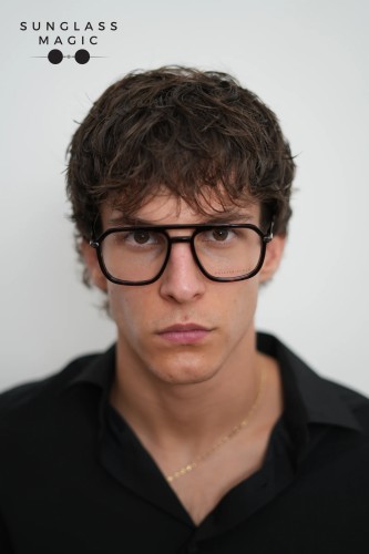 Philipp Plein VPP018 BROADWAY LINE - 0722 - 54 Optical frames Havanna Pilot (Aviator)