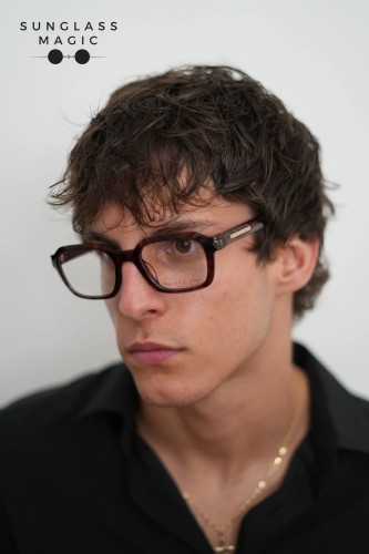 Philipp Plein VPP083 BRAVE SHADE - 0C10 - 52 Optical frames Havanna Square