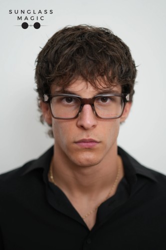 Philipp Plein VPP082 BRAVE SHADES - 09X8 - 52 Optical frames Brown Square