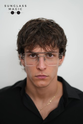 Philipp Plein VPP087 PLEASURE - 0584 - 61 Optical frames Silver, Black Square