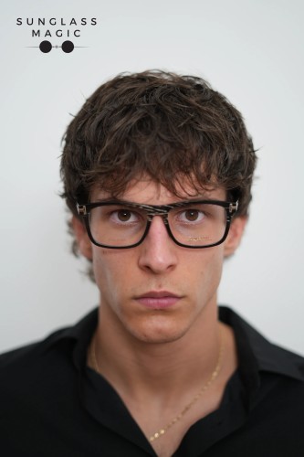 Tom Ford FT5719-Private Collection REAL HORN - 063 - 54 Optical frames Black Square