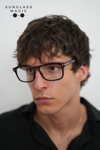 Tom Ford FT5719-Private Collection REAL HORN - 063 - 54 Optical frames Black Square