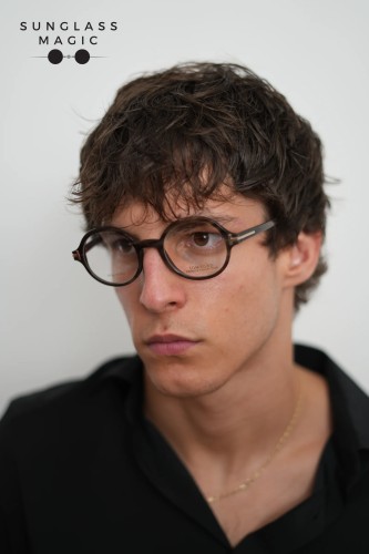 Tom Ford FT5850-Private Collection REAL HORN - 064 - 47 Optical frames Round