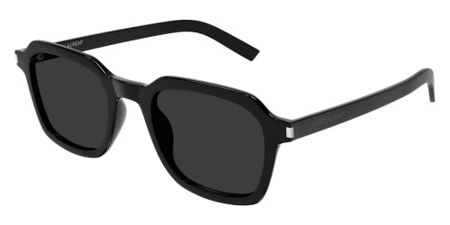 Saint Laurent SL 715 SLIM - 001 - 49 Sunglasses Black Geometric / Square