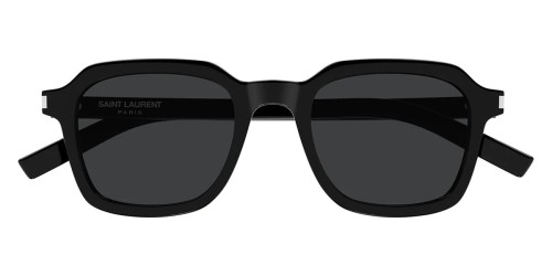Saint Laurent SL 715 SLIM - 001 - 49 Sunglasses Black Geometric / Square