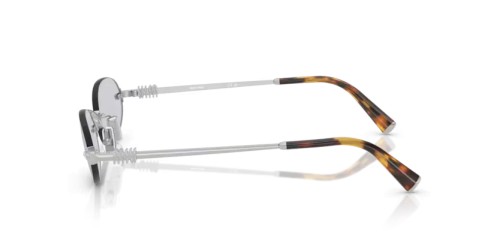 MIU MIU MU A54S - 1BC3F2 - 51 Sunglasses Silver Oval