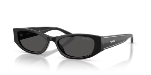 PRADA PR D22S - 16K08Z - 54 Sunglasses Black Rectangle