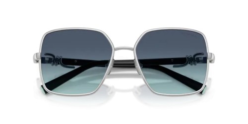 TIFFANY & CO. TF3122 - 60019S - 56 Sunglasses Silver Square