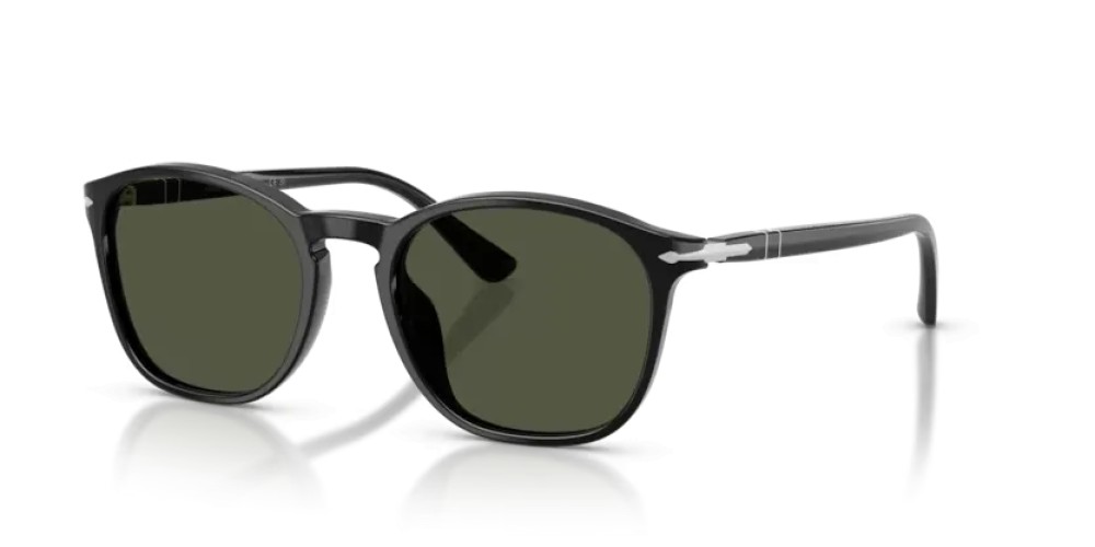 Persol PO3007SX - 95/31 - 52 Sunglasses Black Square