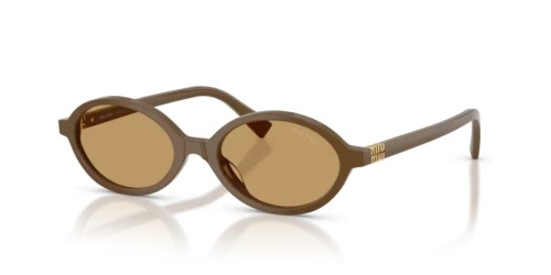 MIU MIU MU 04ZS - 29Q10Y - 50 Sunglasses Brown Oval