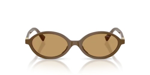 MIU MIU MU 04ZS - 29Q10Y - 50 Sunglasses Brown Oval
