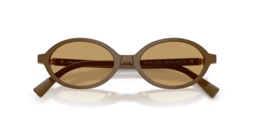 MIU MIU MU 04ZS - 29Q10Y - 50 Sunglasses Brown Oval
