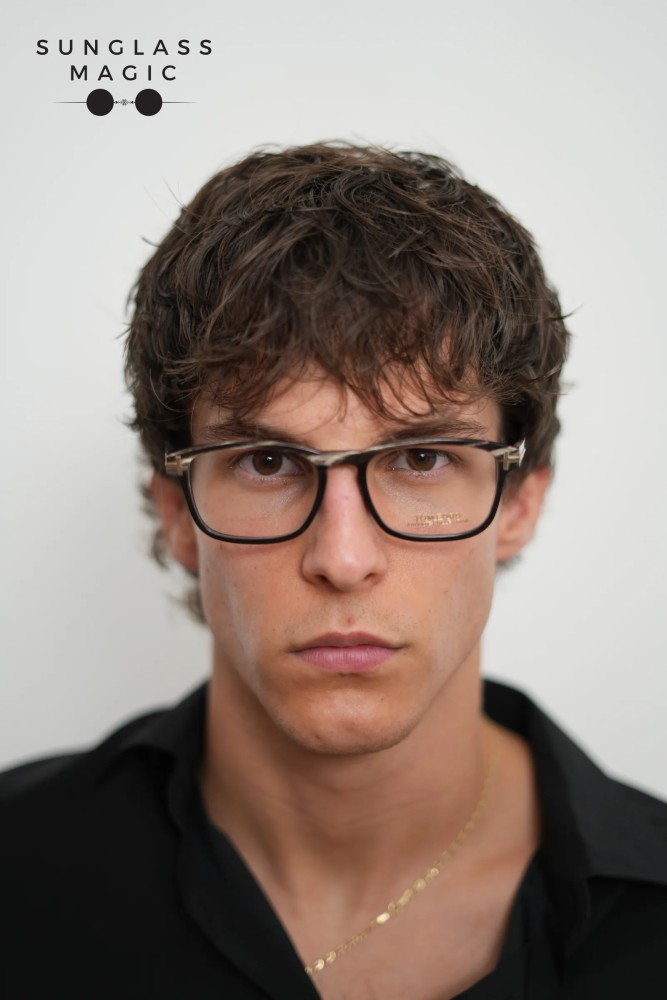 Tom Ford FT5718-Private Collection REAL HORN - 063 - 52 Optical frames Black Square