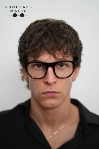 Tom Ford TF5895-B ECO - 052 - 51 - WITH BLUE-VIOLET LIGHT FILTER LENSES Optical frames Havanna Square