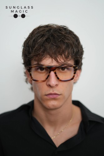 Tom Ford TF6059-B - 055 - 54 - WITH BLUE-VIOLET LIGHT FILTER LENSES Optical frames Havanna Square