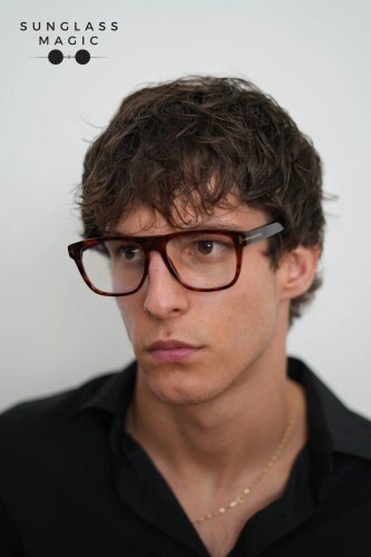 Tom Ford TF5902-B ECO - 054 - 54 - WITH BLUE-VIOLET LIGHT FILTER LENSES Optical frames Havanna Square