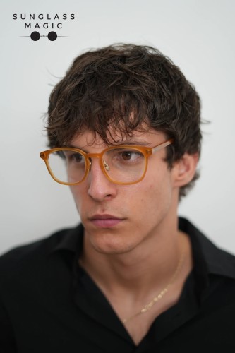 Tom Ford TF5997-K-B ECO - 047 - 51 - WITH BLUE-VIOLET LIGHT FILTER LENSES Optical frames Brown Pillow (Rounded)