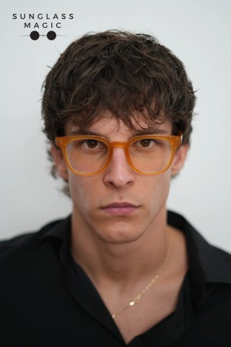 Tom Ford TF5999-K-B ECO 49 - 047 - 49 - WITH BLUE-VIOLET LIGHT FILTER LENSES Optical frames Brown Square