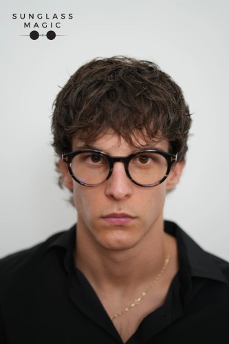 Tom Ford TF6061-B - 056 - 50 - WITH BLUE-VIOLET LIGHT FILTER LENSES Optical frames Round