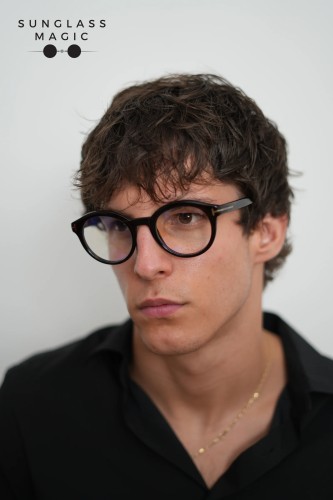 Tom Ford TF6061-B - 052 - 50 - WITH BLUE-VIOLET LIGHT FILTER LENSES Optical frames Round