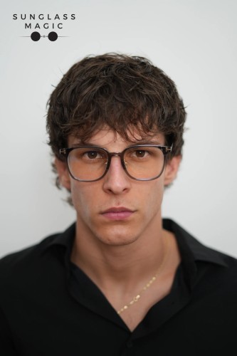 Tom Ford TF5998-K-B - 020 - 51 - WITH BLUE-VIOLET LIGHT FILTER LENSES Optical frames Gray Pillow (Rounded)