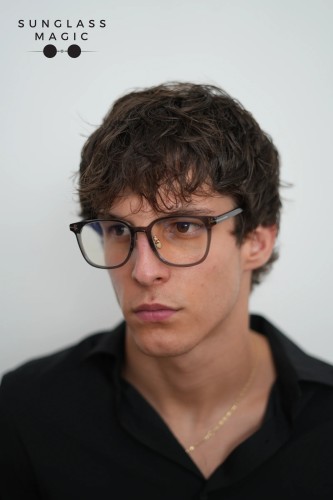Tom Ford TF5998-K-B - 020 - 51 - WITH BLUE-VIOLET LIGHT FILTER LENSES Optical frames Gray Pillow (Rounded)