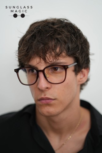 Tom Ford TF5998-K-B ECO - 045 - 51 - WITH BLUE-VIOLET LIGHT FILTER LENSES Optical frames Brown Pillow (Rounded)