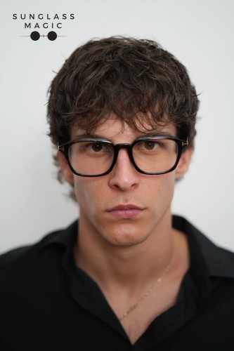 Tom Ford TF6148-D-B - 052 - 53 - WITH BLUE-VIOLET LIGHT FILTER LENSES Optical frames Dark Havana Square