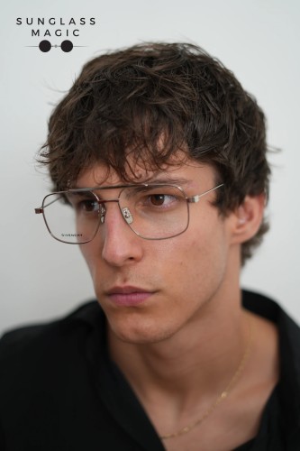 Givenchy GV50038U - 016 - 55 Optical frames Silver Pilot (Aviator)