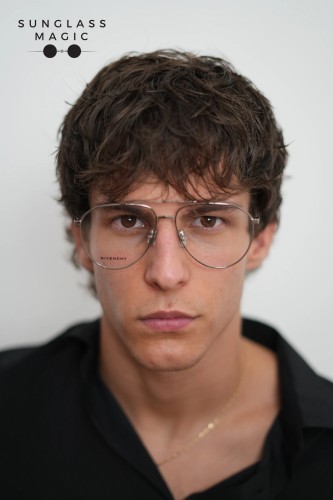 Givenchy GV50006U - 016 - 58 Optical frames Silver Pilot (Aviator)