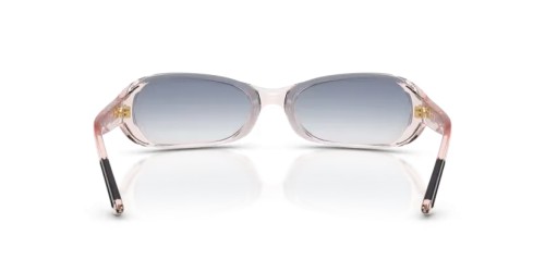 MIU MIU MU C07SU - 28S41G - 62 Sunglasses Translucent Pink Rectangle