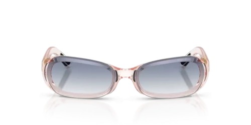 MIU MIU MU C07SU - 28S41G - 62 Sunglasses Translucent Pink Rectangle