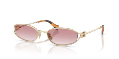 MIU MIU MU C51S - ZVN70O - 54 Sunglasses Light Gold Irregular