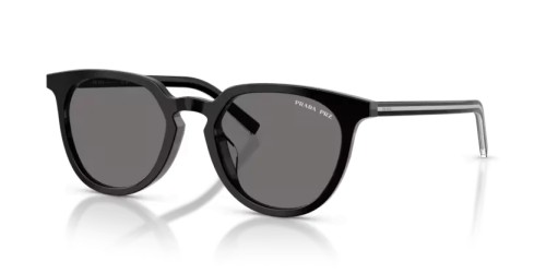 PRADA PR D15SD - 29O90T - 52 - WITH POLARIZED LENSES Sunglasses Black / basalt horn Phantos