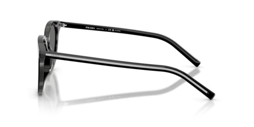 PRADA PR D15SD - 29O90T - 52 - WITH POLARIZED LENSES Sunglasses Black / basalt horn Phantos