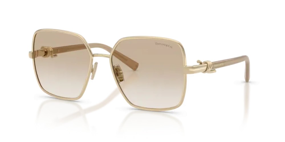 TIFFANY & CO. TF3122 - 623911 - 56 Sunglasses Light Gold Square
