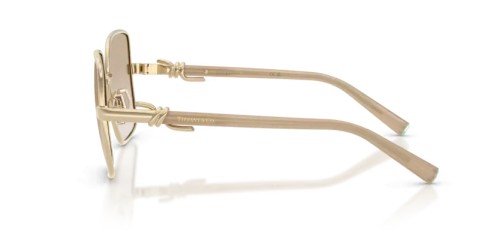 TIFFANY & CO. TF3122 - 623911 - 56 Sunglasses Light Gold Square