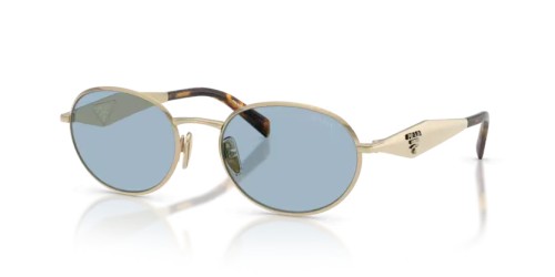 PRADA PR D57S - ZVN40Q - 54 Sunglasses Light Gold Oval